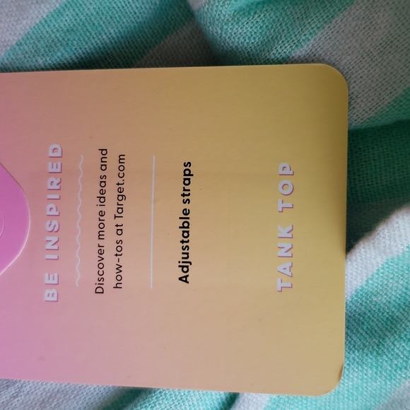 NWT Stoney Clover Lane women's green vertical striped tank top - Picture 5 of 6